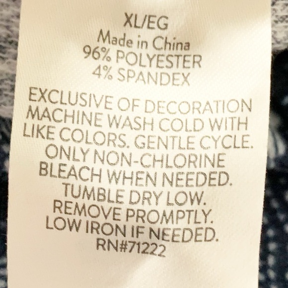 Lucky Brand Pajama Shorts Blue Floral Pattern Drawstring Elastic Waist Mid Rise - Picture 8 of 8